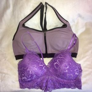 NWOT Victoria's Secret Purple Bra Bundle